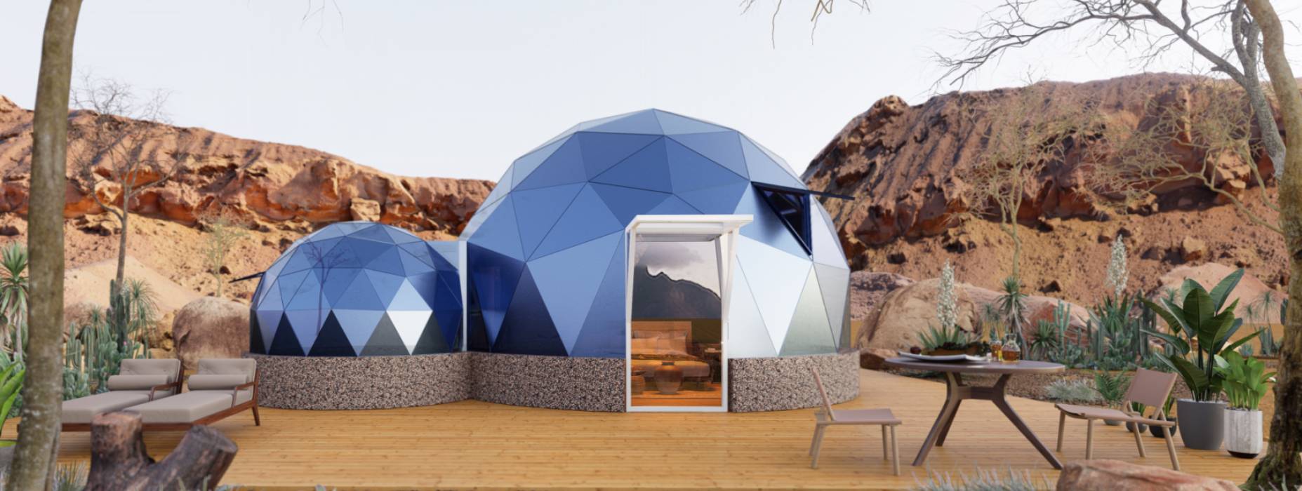 新县球形智能光伏玻璃星空房